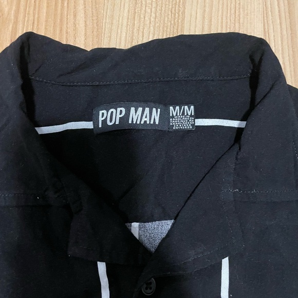 Black & White striped button down - Picture 2 of 2